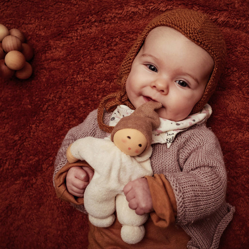 Nucki Rattle Doll Beige
