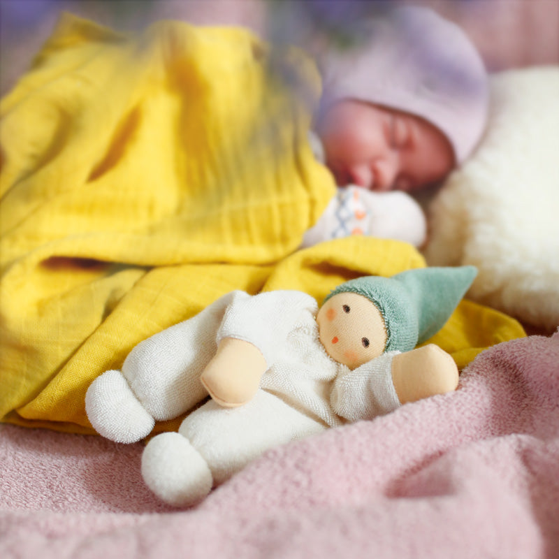 Nucki Rattle Doll Sage
