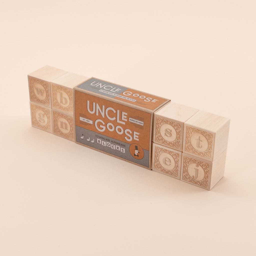 Uncle Goose - Uncle Goose Lowercase Alphablank Blocks