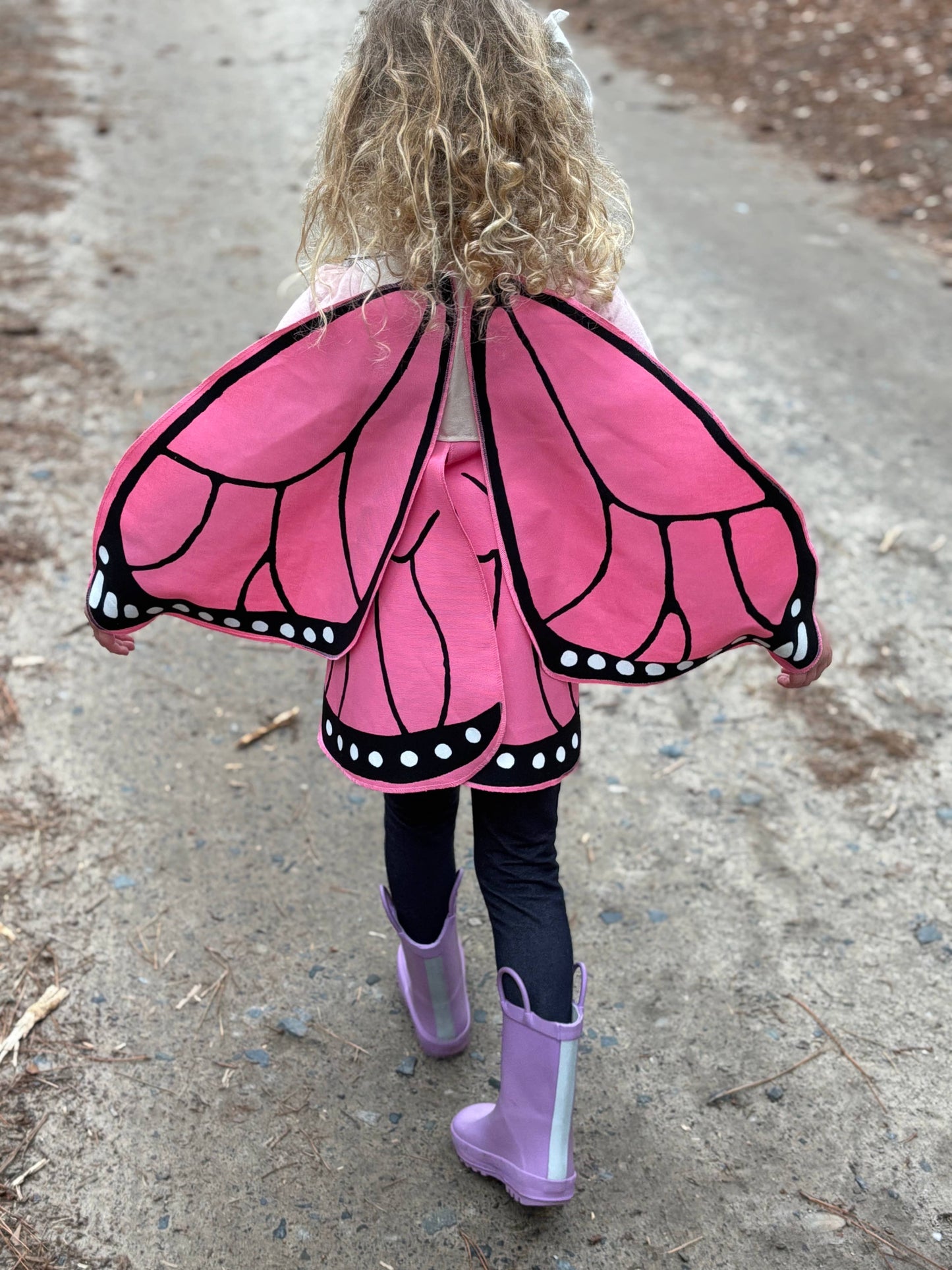 Jack Be Nimble - Pink Monarch Butterfly Costume Wings