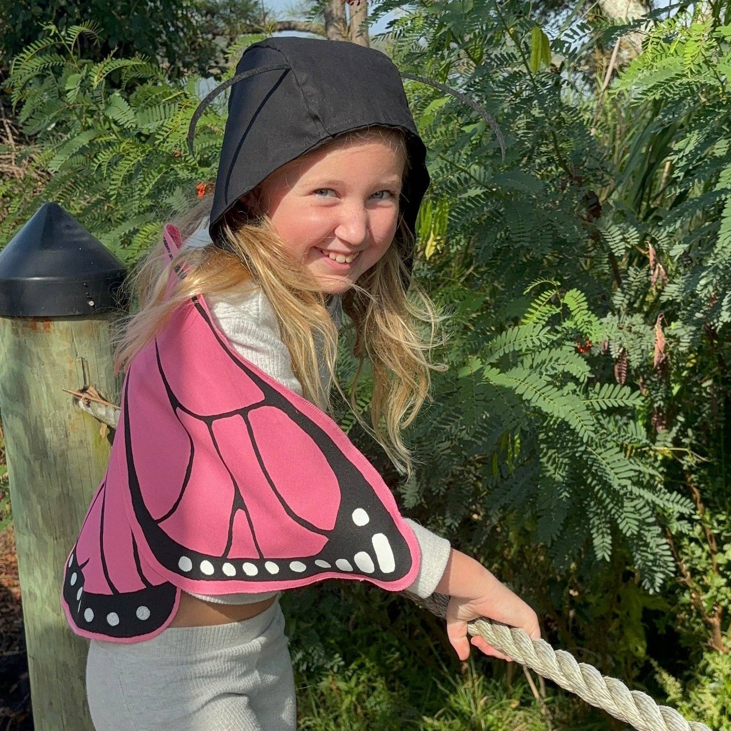 Jack Be Nimble - Pink Monarch Butterfly Costume Wings