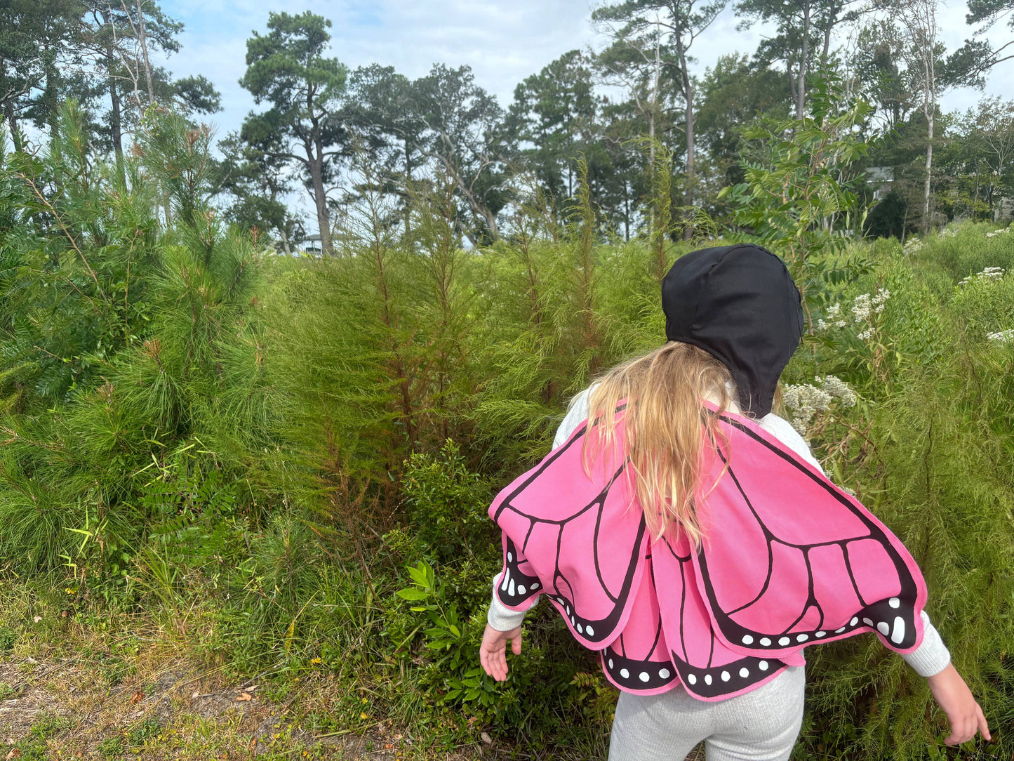 Jack Be Nimble - Pink Monarch Butterfly Costume Wings