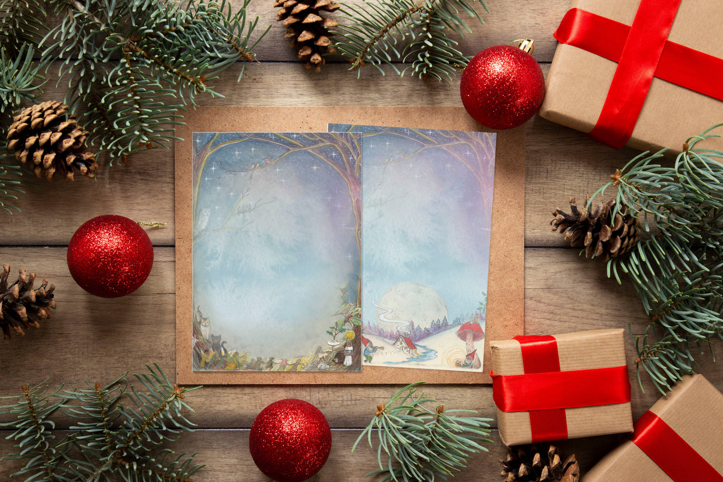 Winter Note Paper Sets
