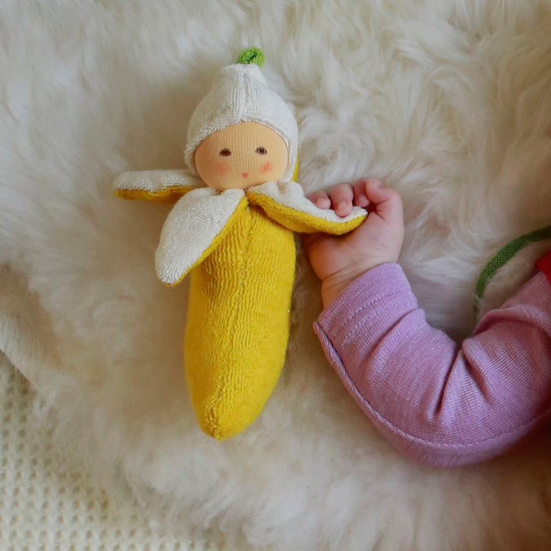 Banana Rattle Doll