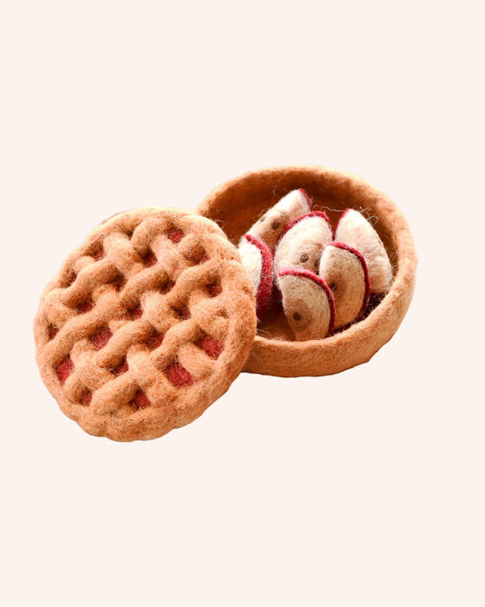 Felt Apple Pie Play Food Set