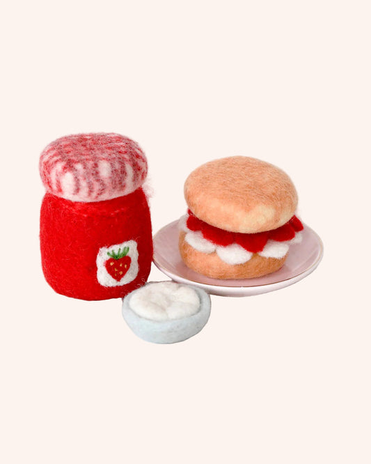 Felt Strawberry Jam and Scones