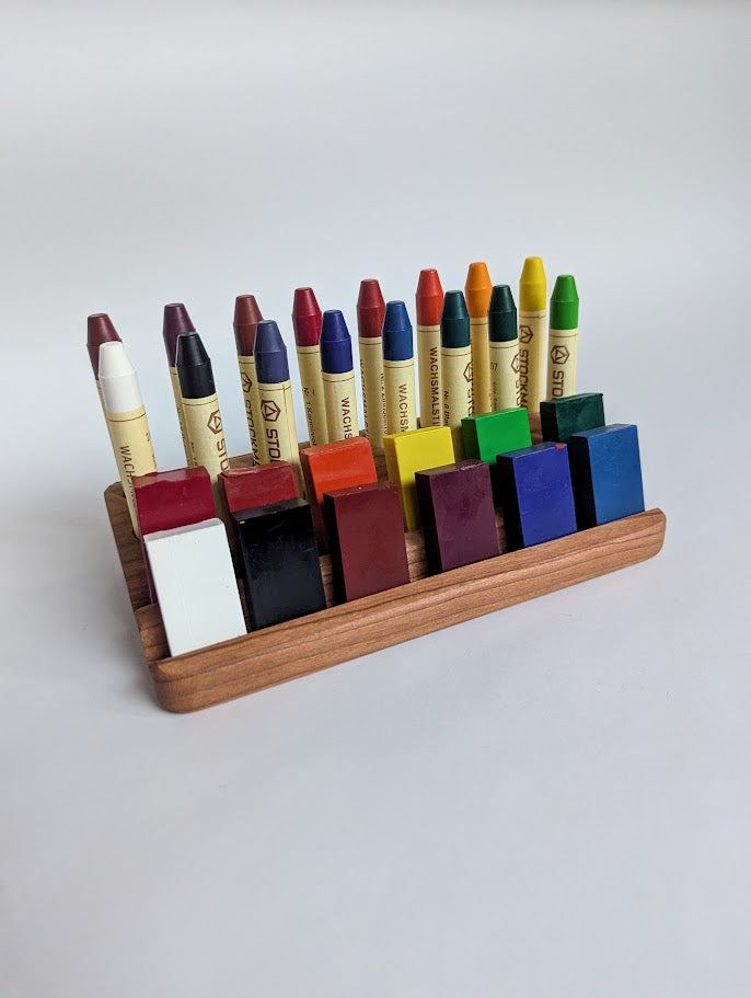 Crayon Holder with Art/Postcard Slot - 2 options