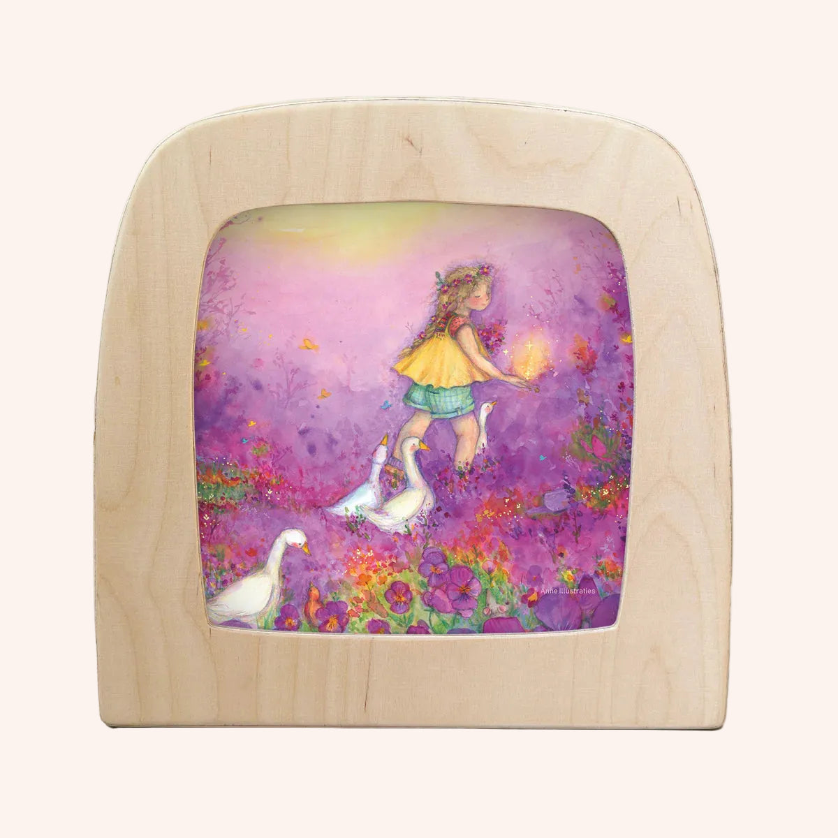 Anne Illustraties silhouette - Little Goose Girl