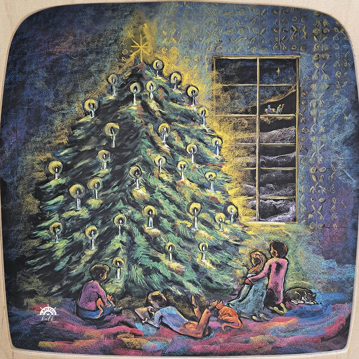 Kapitein Kalk silhouette - Christmas Lights