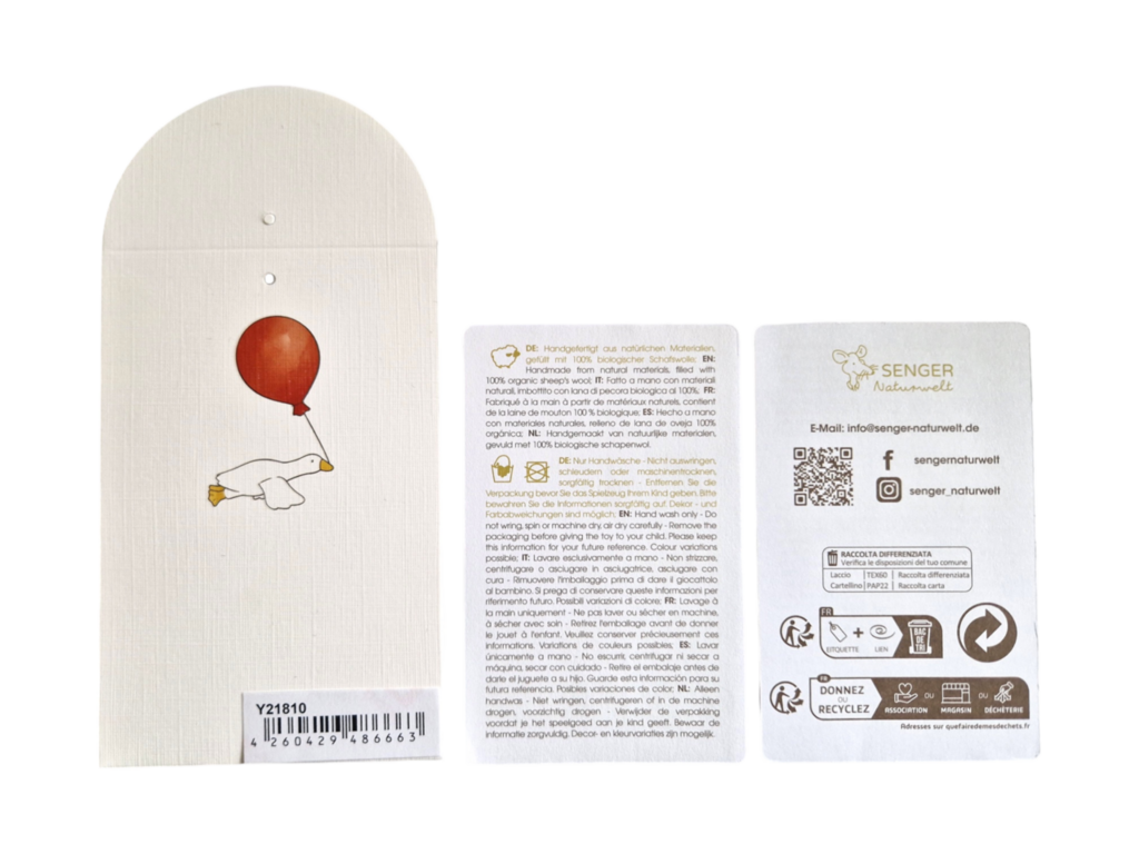 Organic Cotton Sheep Small - White