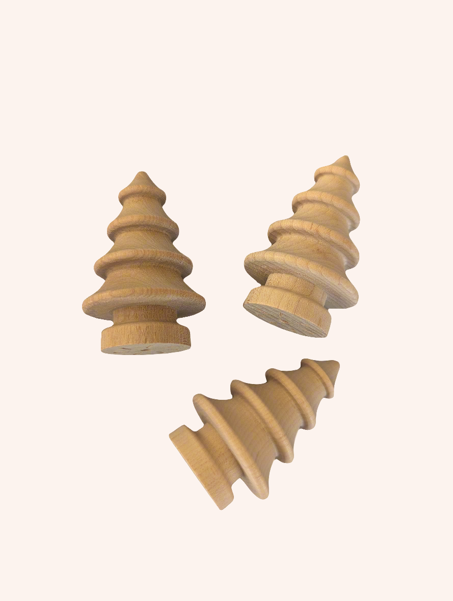 Wooden Turned Evergreen Tree