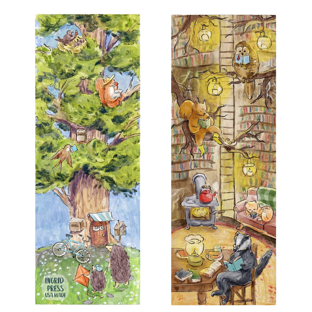 Library Tree Double-sided Bookmark