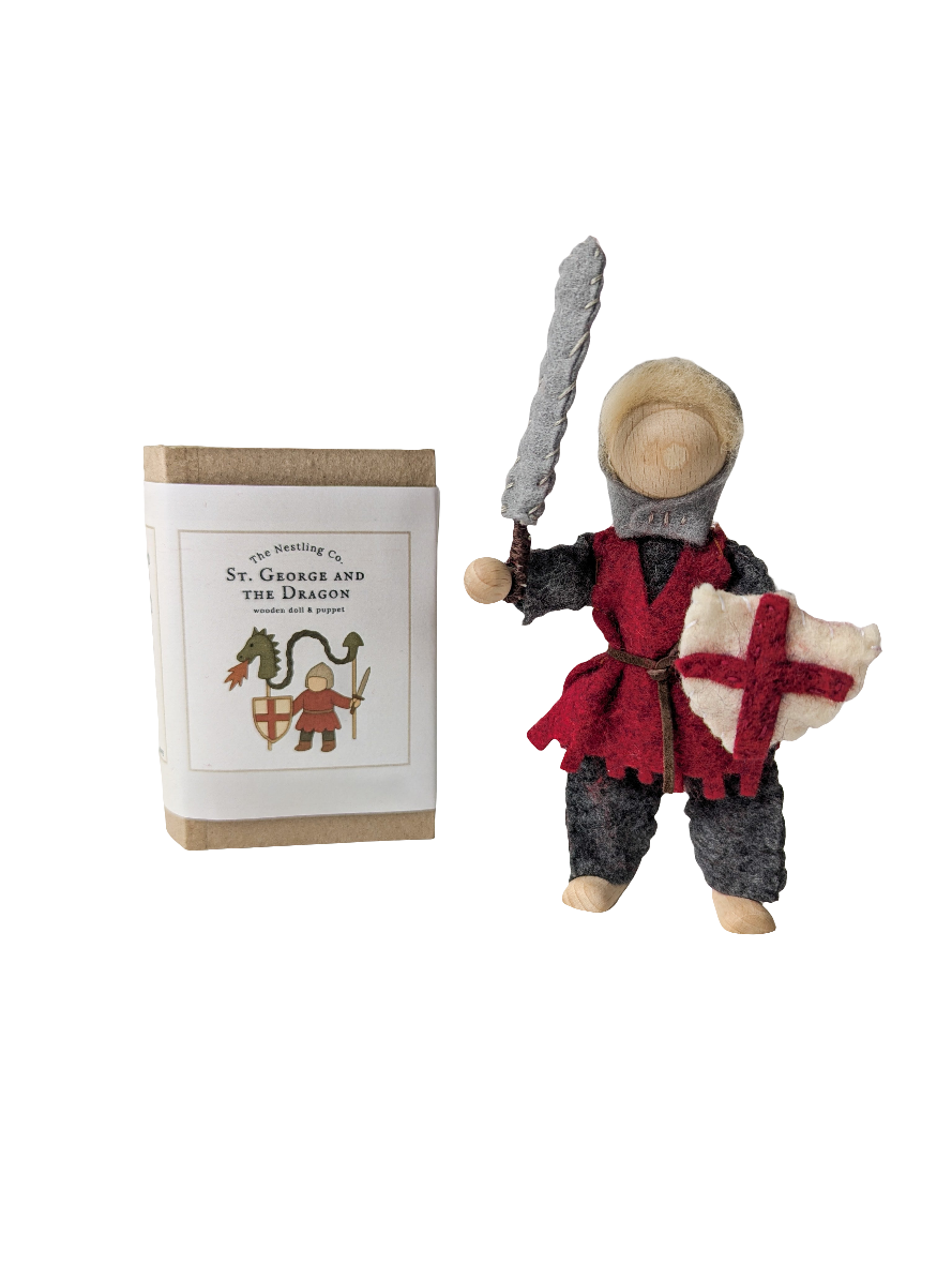St. George and the Dragon Doll + Puppet Set
