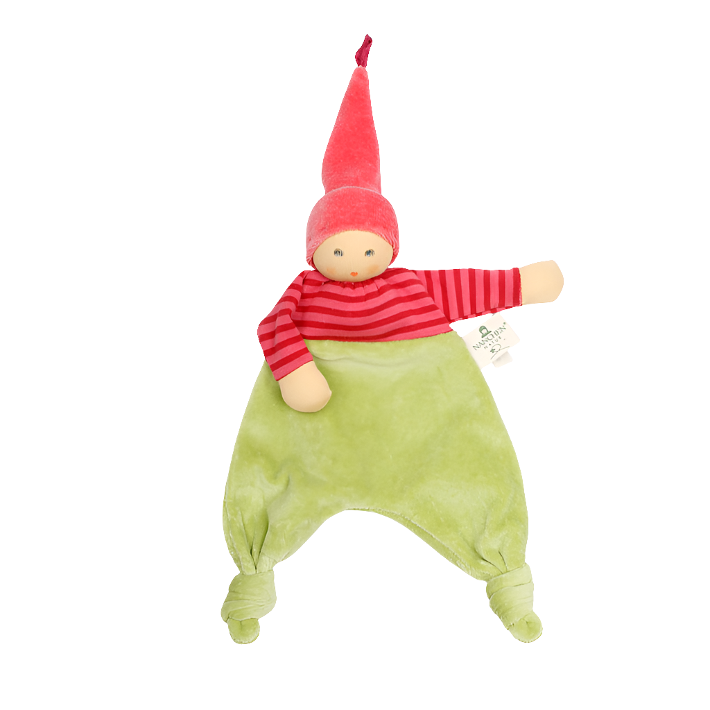 Forest Elf Blanket Doll Pink-Green
