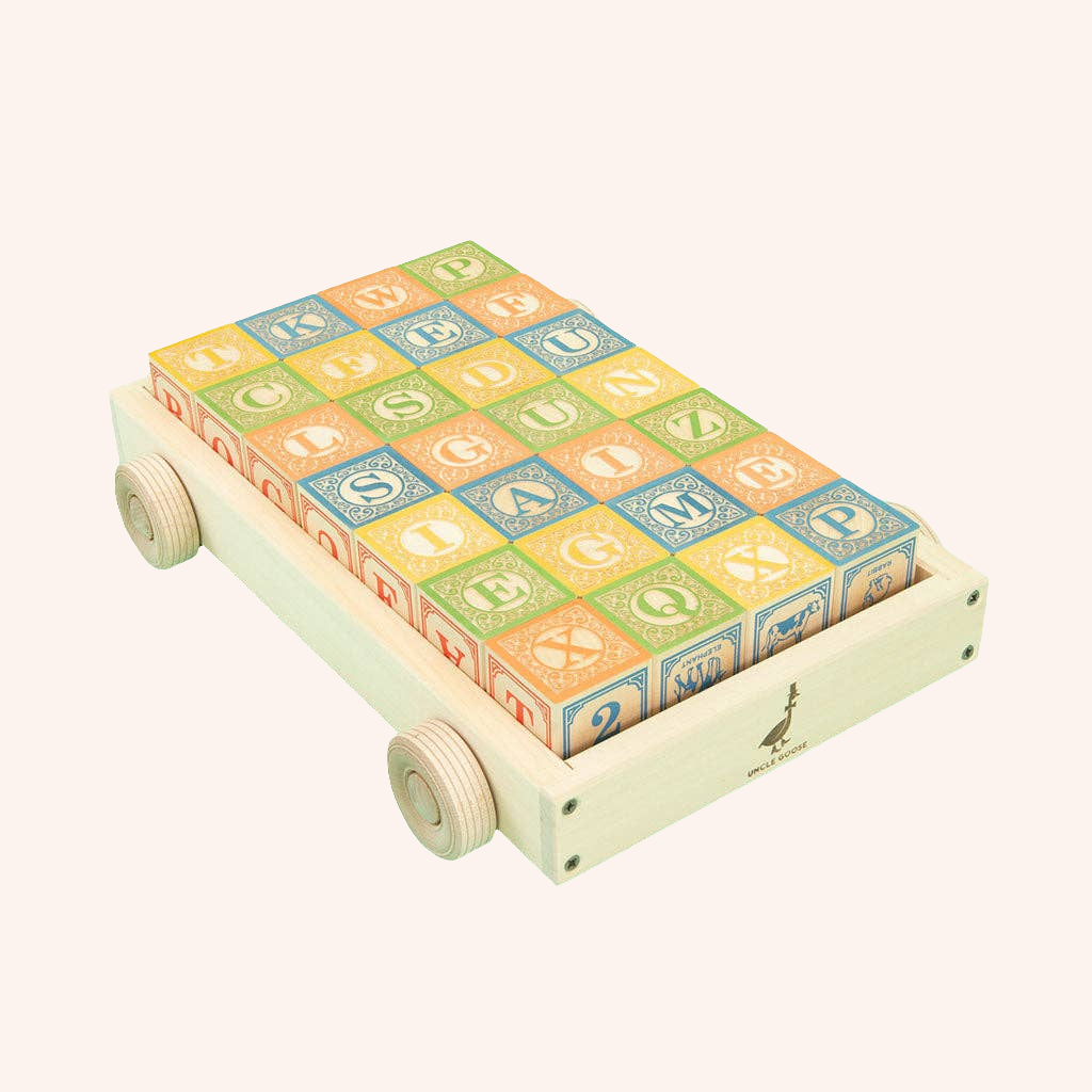 Uncle Goose - Uncle Goose Classic ABC Blocks with Wagon