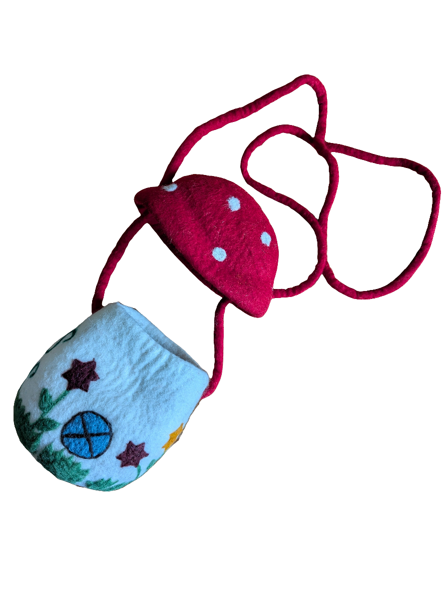 Felt Mushroom Toadstool Bag