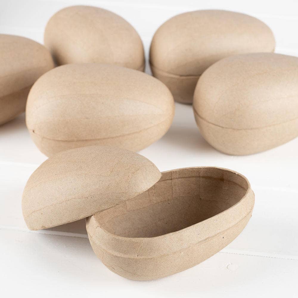 Fillable Paper Mache Split German Easter Egg Box