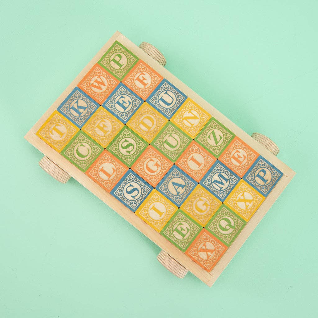 Uncle Goose - Uncle Goose Classic ABC Blocks with Wagon