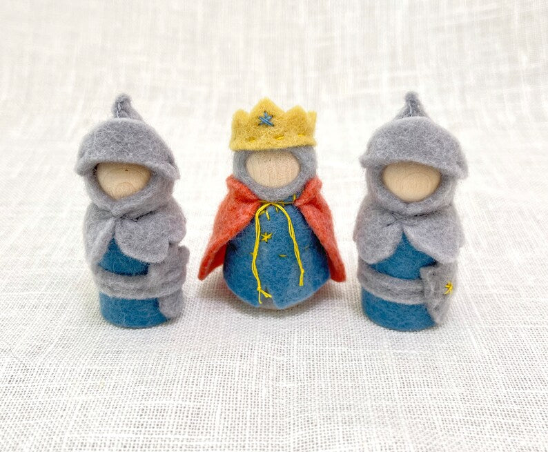 Peg Doll King and Knights Sewing Kit