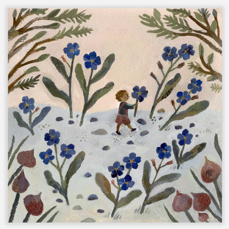 In The Forget-Me-Nots Print