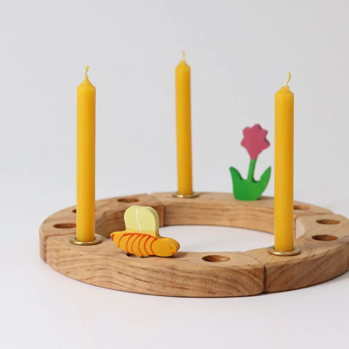 Amber Beeswax Celebration Candles