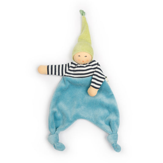 Forest Elf Blanket Doll Turquoise-Green