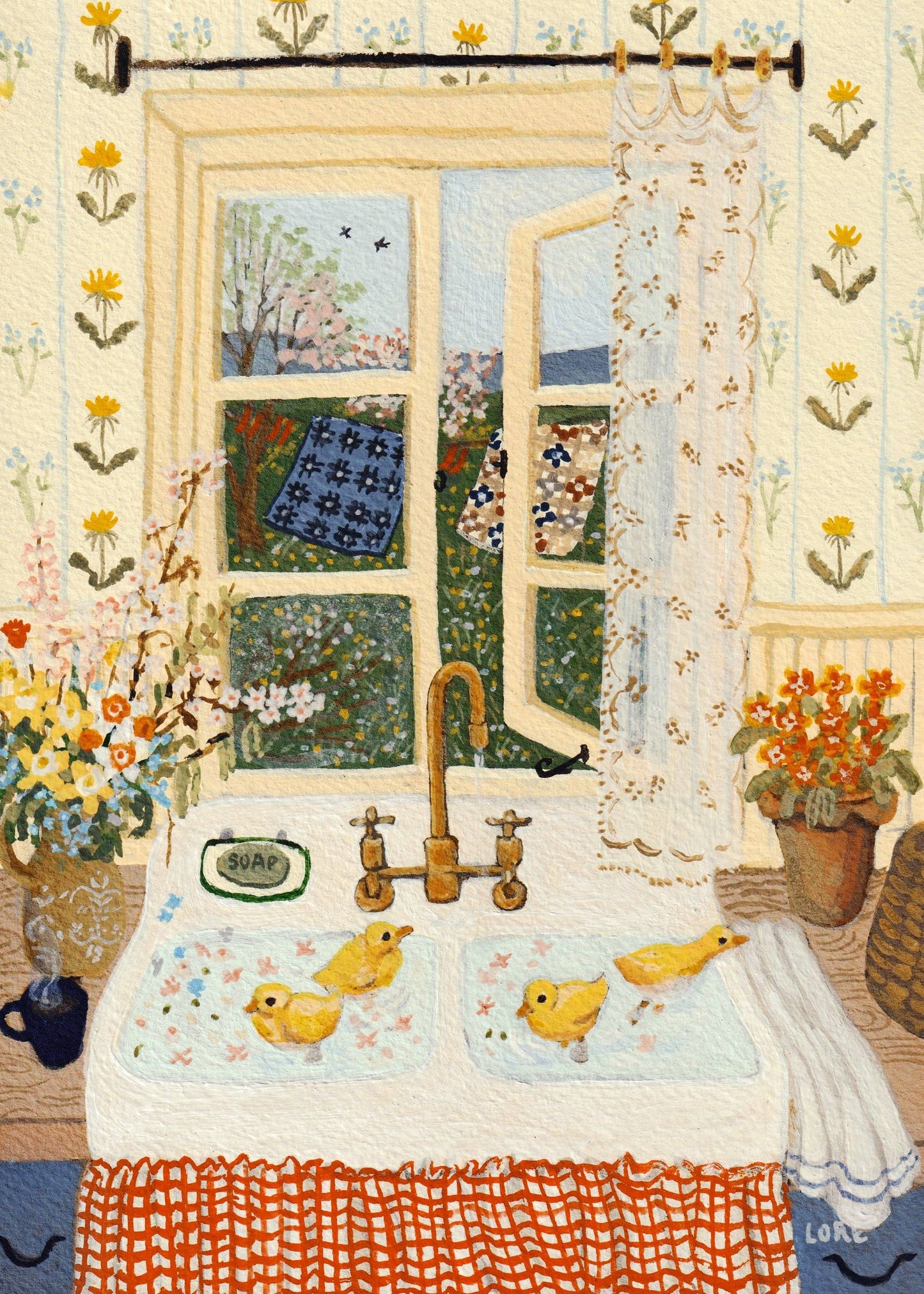 Forget-me-not Spring Card