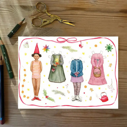 Christmas Paper Dolls