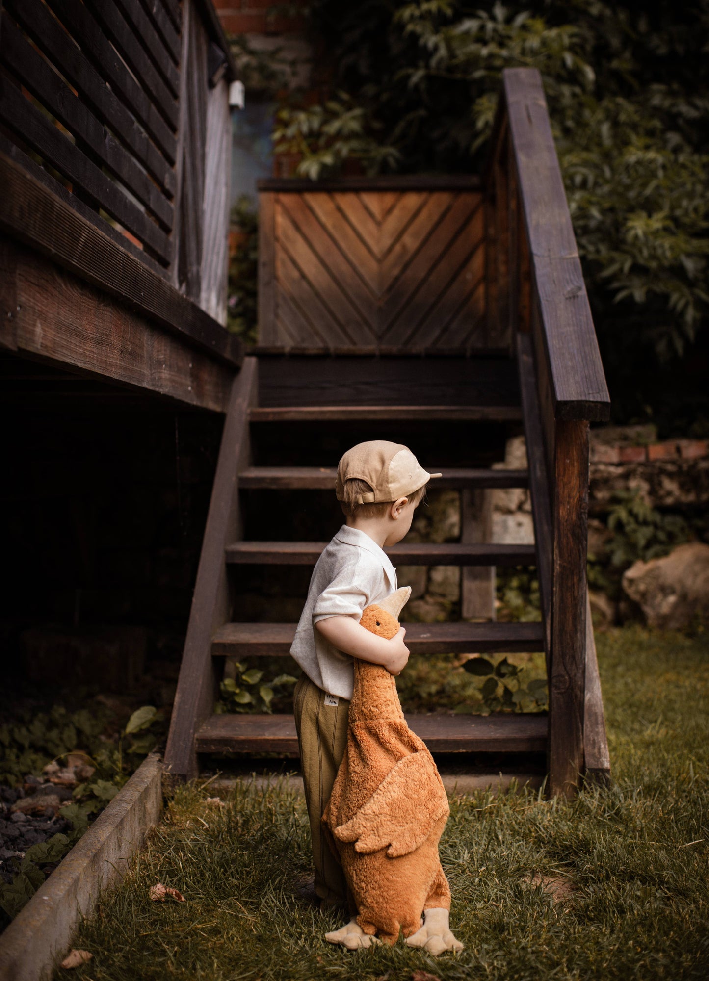 Limited Edition Organic Cotton Goose Large - Rust