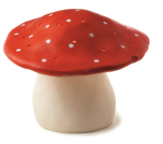 Large Mushroom Lamp - Red