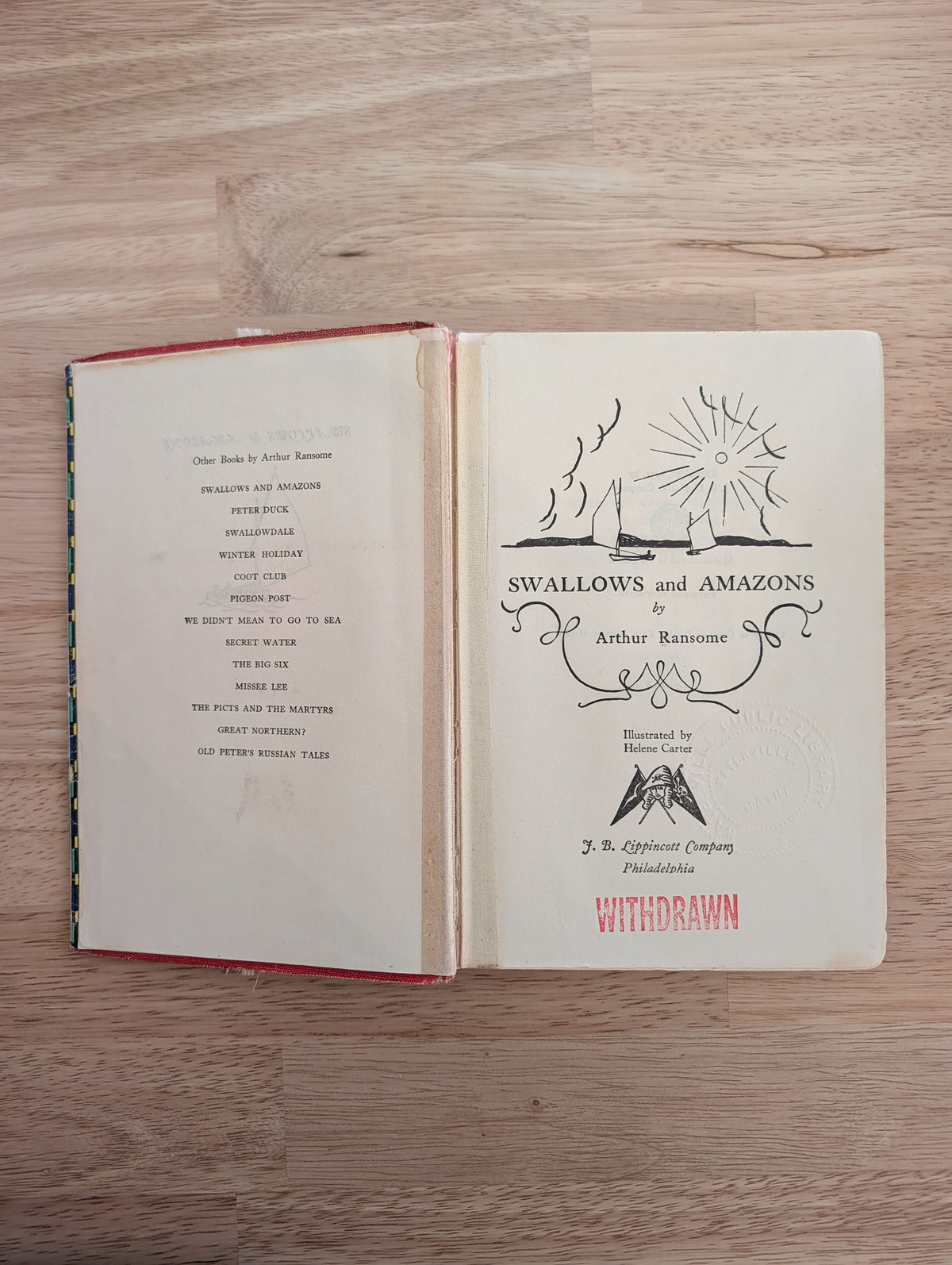 Swallows and Amazons by Arthur Ransome