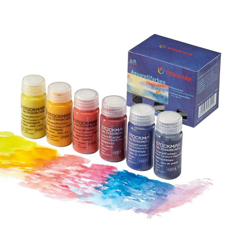 Stockmar Watercolor Paint 20 ml Basic Set / Box 6 Assorted