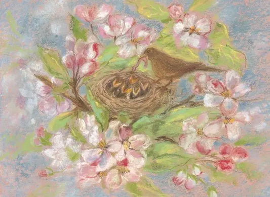 Marjan van Zeyl Postcards - Blackbird's Nest