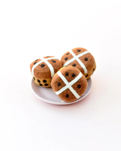 Felt Hot Cross Buns (Set of 3)