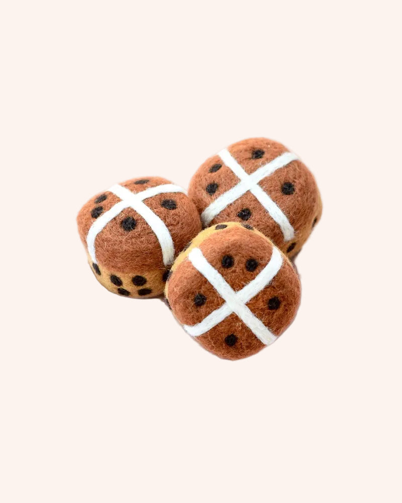 Felt Hot Cross Buns (Set of 3)