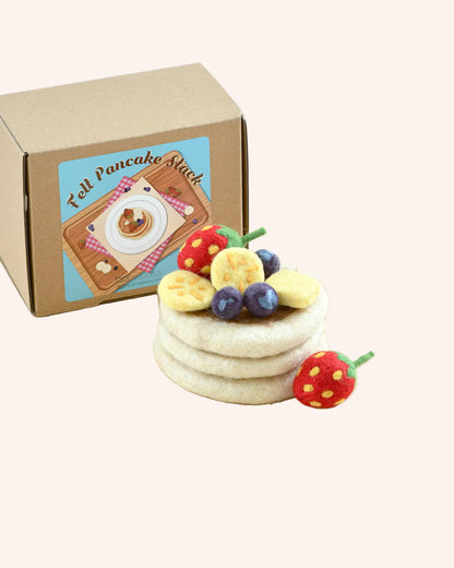 Felt Pancake Stack Play Food Set