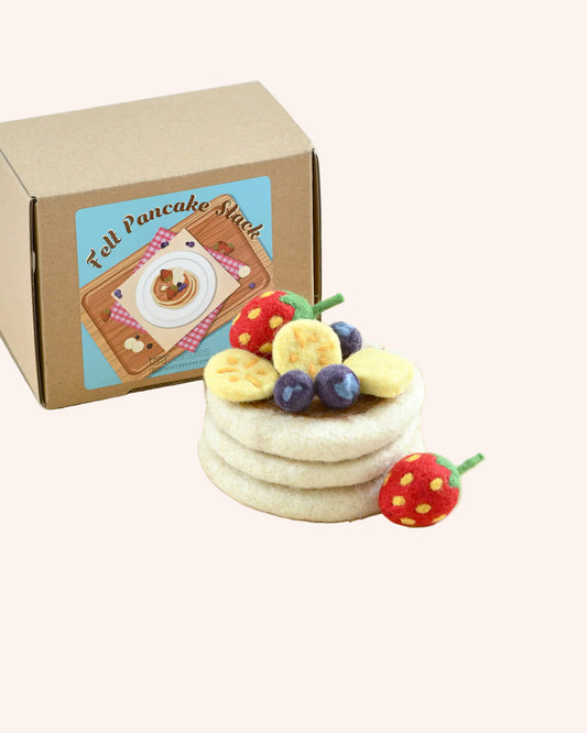 Felt Pancake Stack Play Food Set