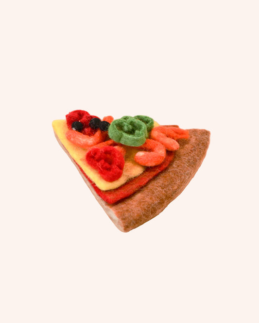Felt Seafood Pizza Slice