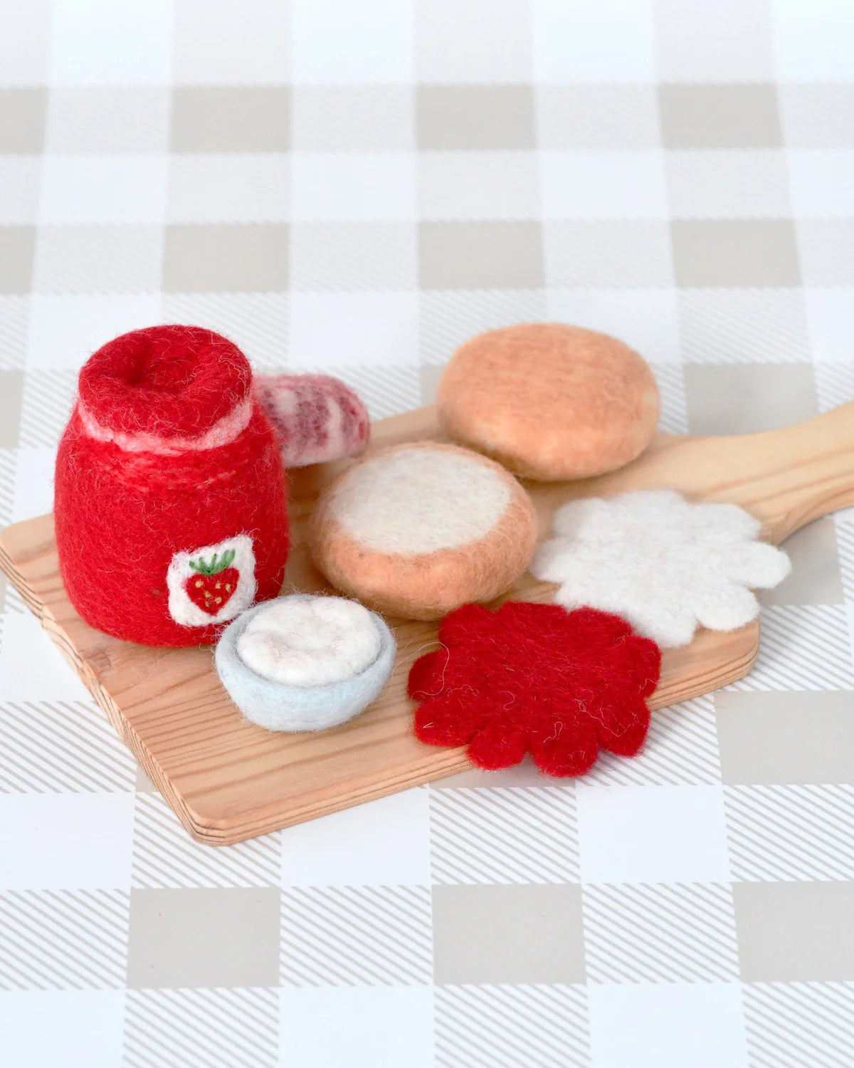 Felt Strawberry Jam and Scones