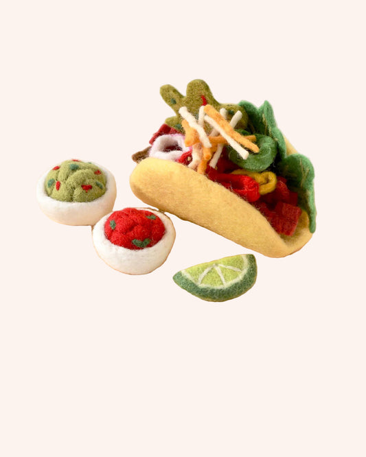 Felt Taco Play Food Set