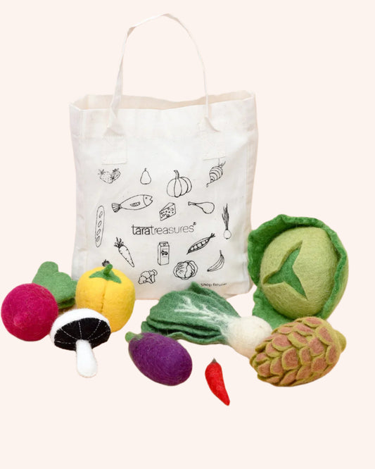 Felt Food Groups Play Food - Vegetables