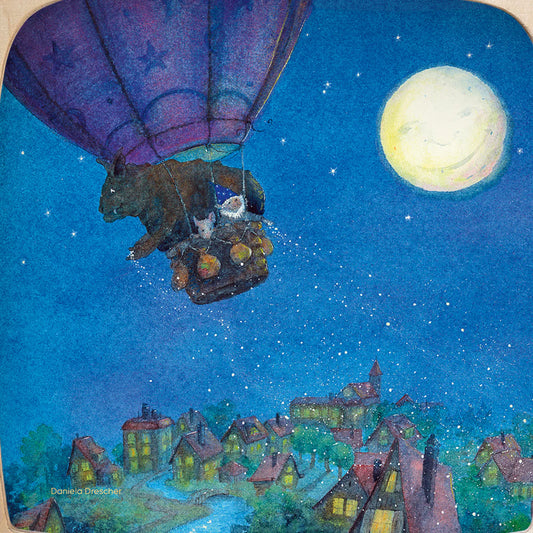 Goodnight Sandman silhouette - Air Balloon