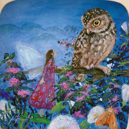 Little Fairy Can't Sleep silhouette - Owl