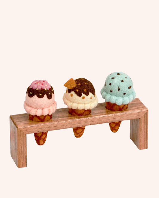 Felt Ice Cream Cone Holder