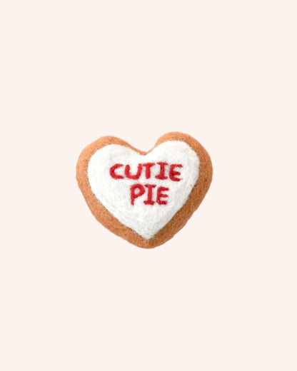 Felt "Cutie Pie" Heart Icing Cookie