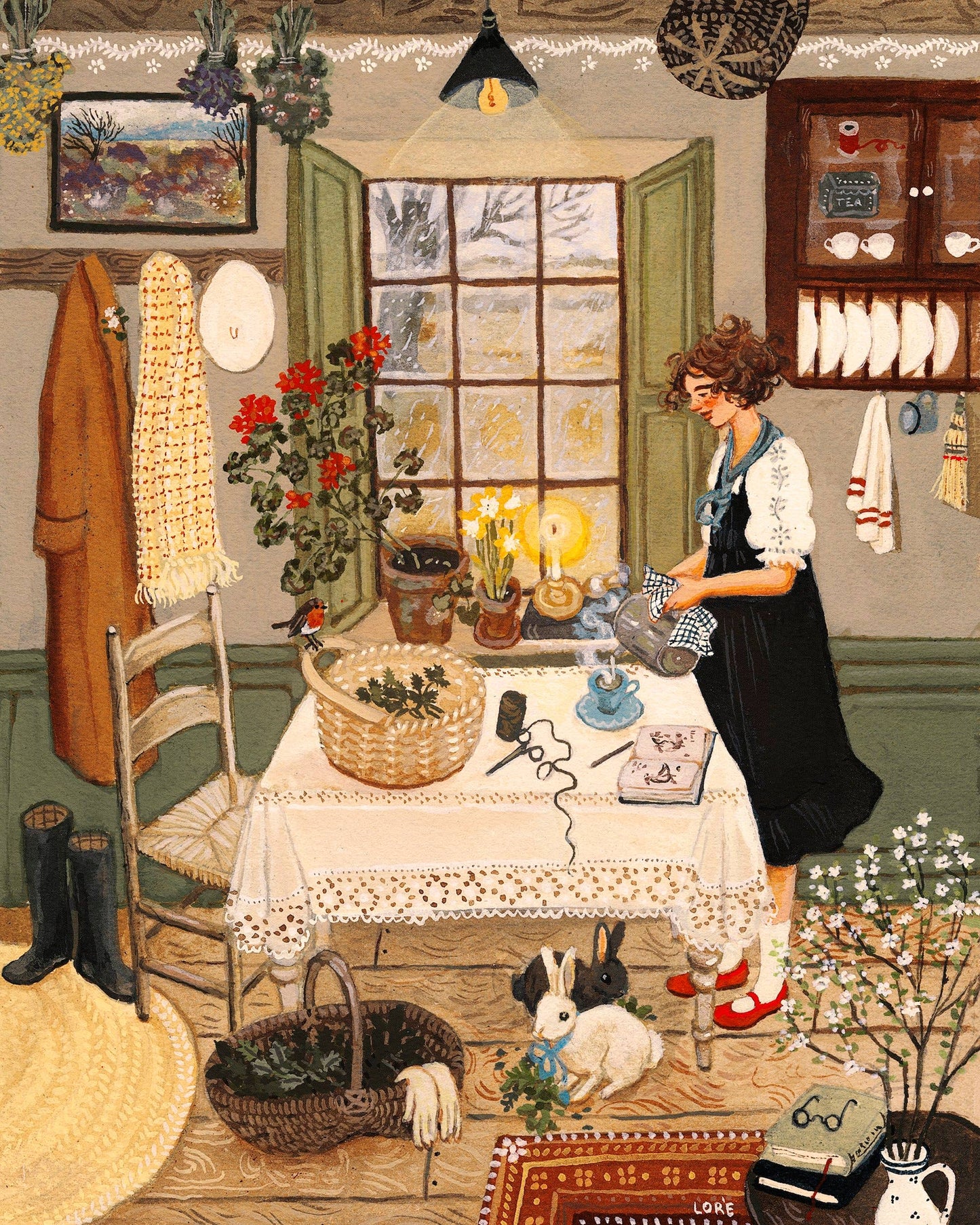 Nettle Tea Art Print