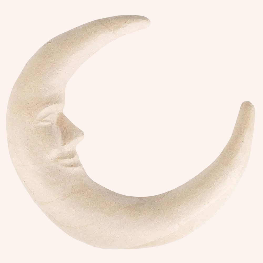 Paper Mache Crescent Moon