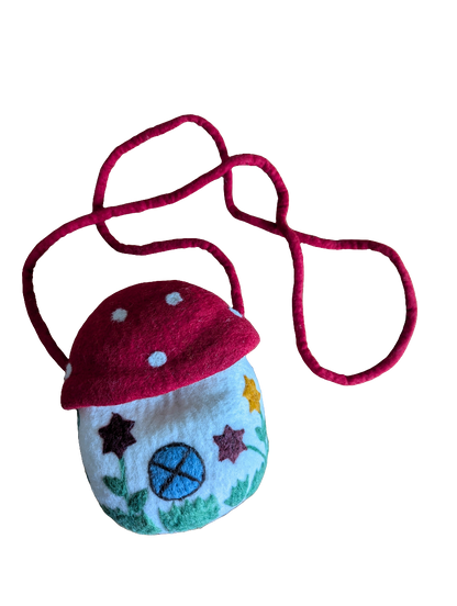 Felt Mushroom Toadstool Bag