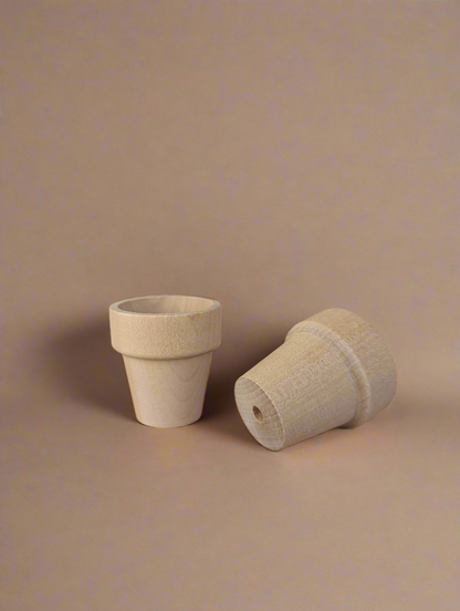 Wood Flower Pot