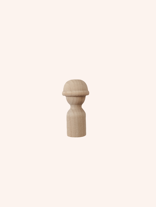 Peg Doll with Helmet